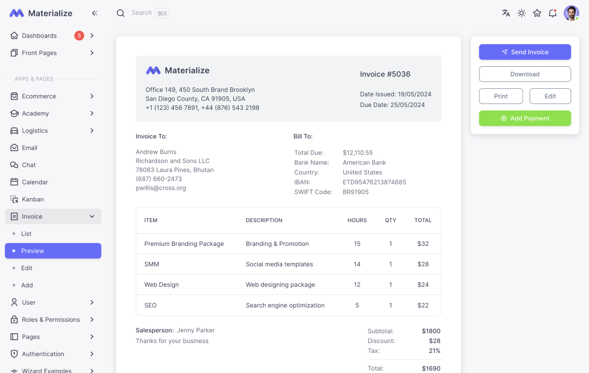 materialize-invoice-app-demo