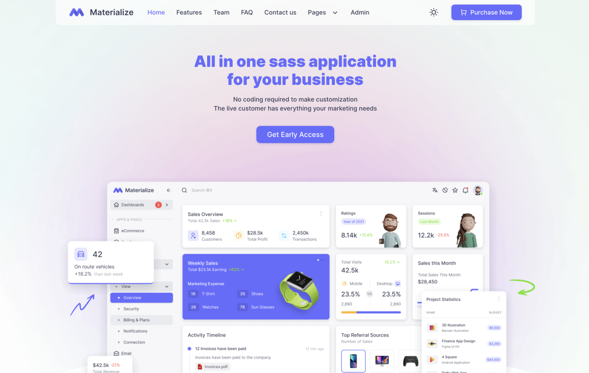 materialize-front-landing-page-demo