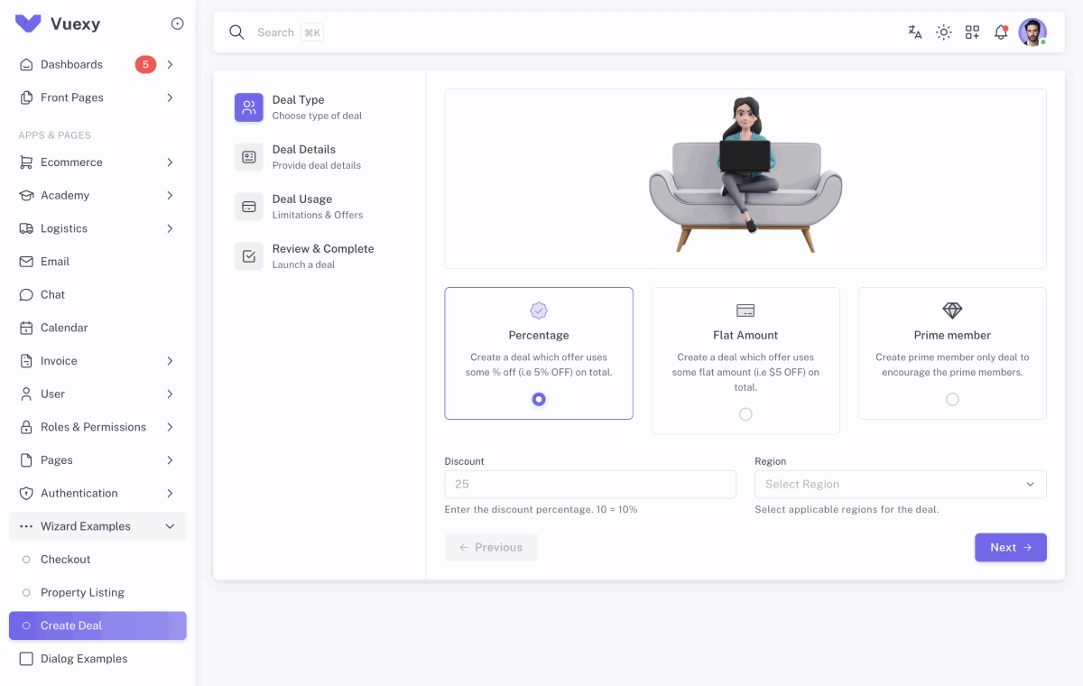 vuexy-create-deal-page-demo